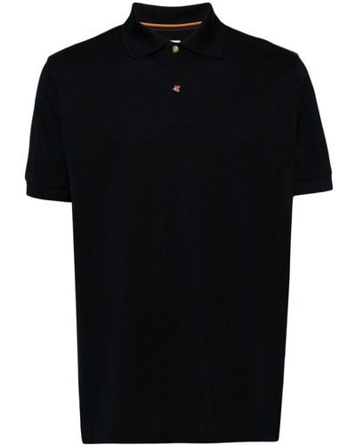 Paul Smith Enamel-buttons Polo Shirt - Black