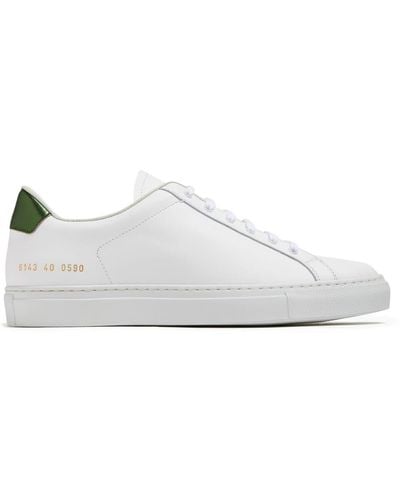 Common Projects Retro Classics Logo-stamp Leather Sneakers - White