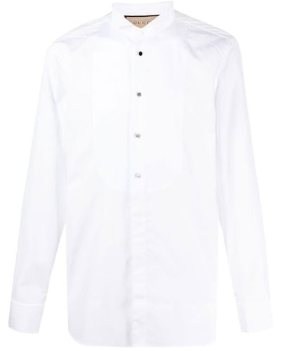 Gucci Contrast-button Detail Shirt - White