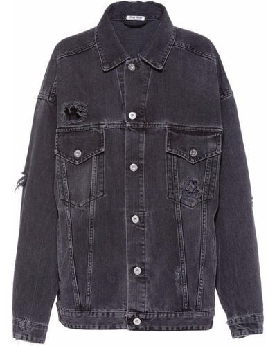 Miu Miu Jean and denim jackets for Women | Online Sale up to 34