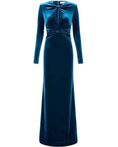 Rebecca Vallance Brandy Bow-detailing Gown - Blue