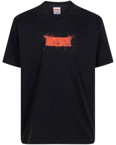 Supreme X Ralph Steadman t-shirt à logo - Noir