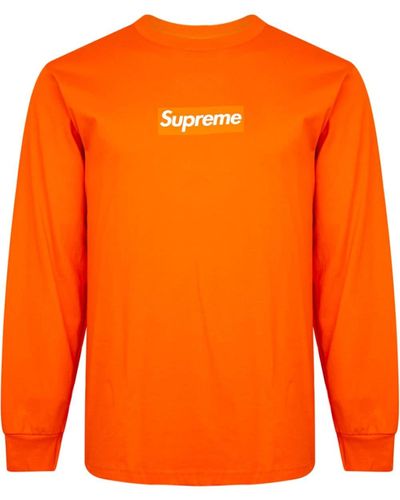 Supreme """fw 20"" T-shirt Met Logo" - Oranje