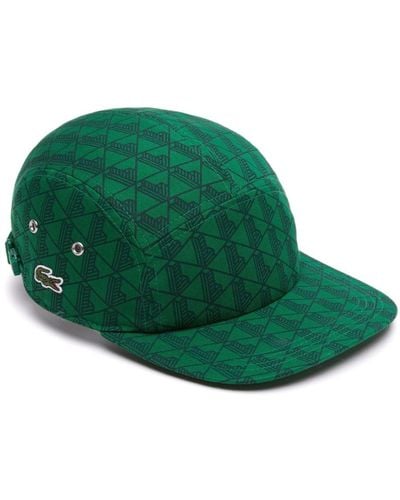 Lacoste Cappello da baseball con monogramma - Verde