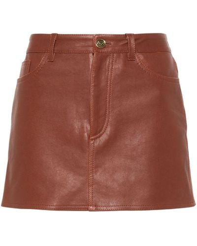 Etro Nappa Mini Skirt - Brown