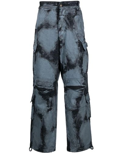 DARKPARK Jeans Met Tie-dye Print - Blauw