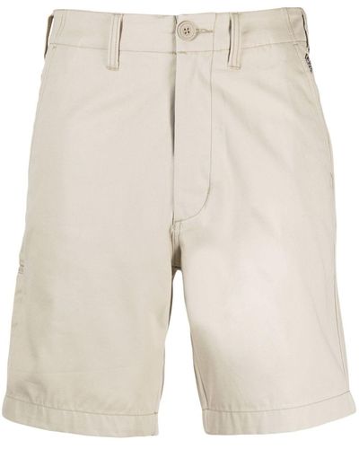 Chocoolate Logo-patch Cotton Bermuda Shorts - Natural