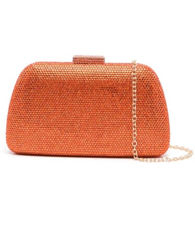Serpui Josephine Rhinestone-embellished Clutch Bag - Orange