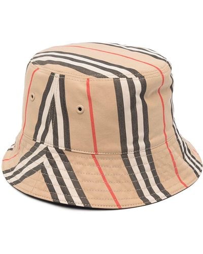 Burberry Cappello bucket con motivo Vintage Check - Multicolore