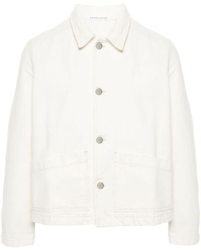 sunflower Denim Shirt Jacket - White