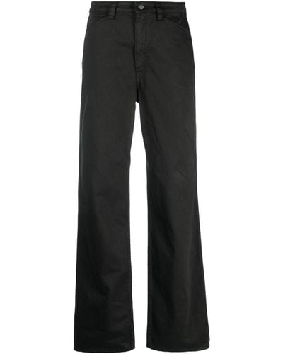 Lemaire Wide-leg Cotton Pants - Black