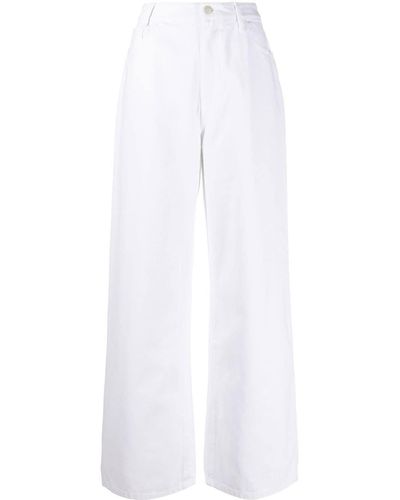 Raf Simons High-waist Wide-leg Jeans - White