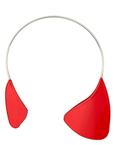 Jil Sander Mobile Choker Necklace - Red