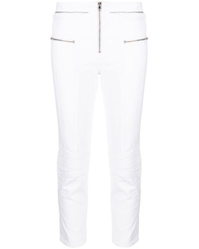 Isabel Marant Cropped Jeans With Zip - White