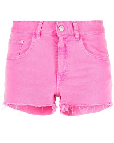 MM6 by Maison Martin Margiela Mid-rise Mini Denim Shorts - Pink