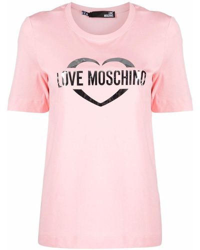 Love Moschino ロゴ Tシャツ - ピンク
