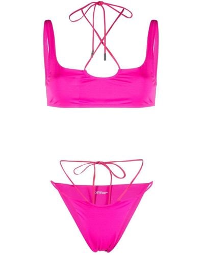 Off-White c/o Virgil Abloh Cross Coulisse Bikini - Pink