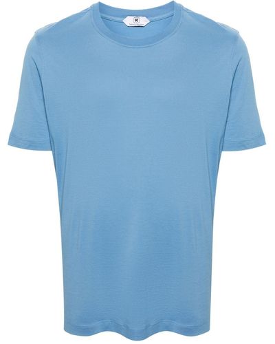 KIRED Crew-neck Cotton T-shirt - Blue