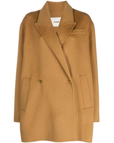 Aeron Cavendish Wool-blend Coat - Brown