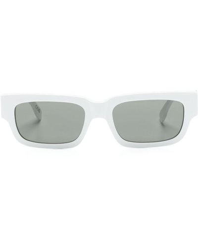 Retrosuperfuture Roma Rectangular-frame Sunglasses - Gray