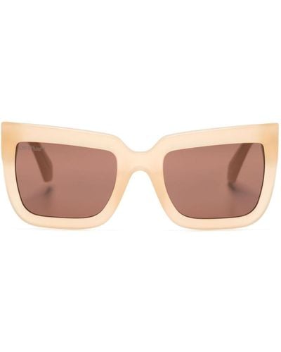 Off-White c/o Virgil Abloh Square-frame Tinted Sunglasses - Pink