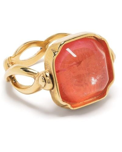 Goossens Cabochons Squared Ring - White