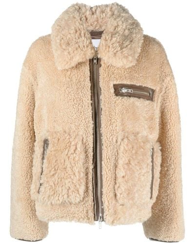 Stand Studio Joann Faux-shearling Coat - Natural