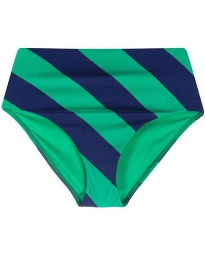 Zimmermann Bragas de bikini a rayas - Verde