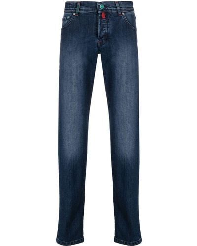 Kiton Straight Jeans - Blauw
