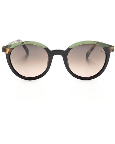 Etnia Barcelona Eixample Round-frame Sunglasses - Black