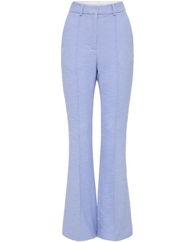 Rebecca Vallance Carine Tweed Tailored Trousers - Blue