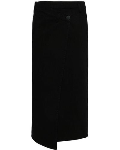 Christian Wijnants Sadiq Wrap-design Denim Skirt - Black