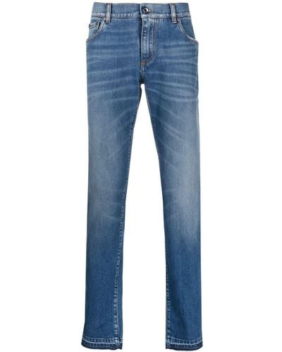 Dolce & Gabbana Mid-rise Skinny Jeans - Blue