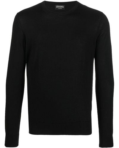 Zegna クルーネック セーター - ブラック