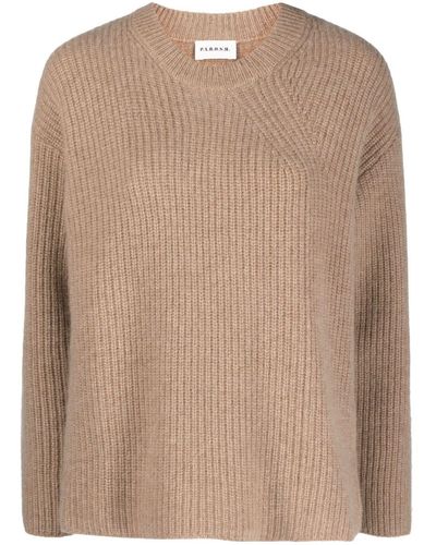 P.A.R.O.S.H. Ribbed-knit Cashmere Sweatshirt - Natural