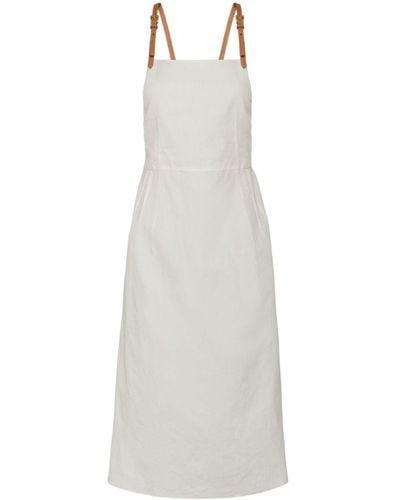 Prada Linen Midi Dress - White