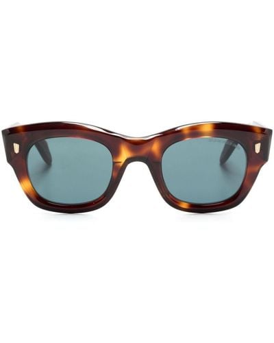 Cutler and Gross 9261 Geometric-frame Sunglasses - Blue