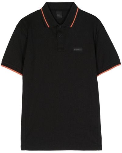 Hackett Classic Cotton Polo Shirt - Black