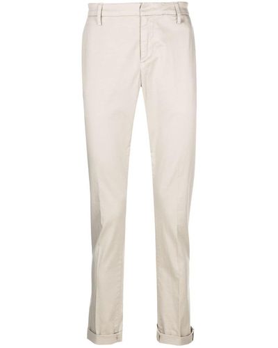 Dondup Pantalones chinos con pinzas - Blanco