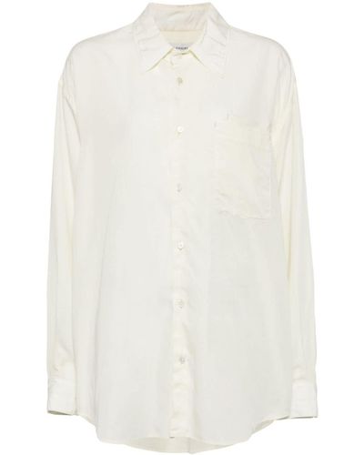 Lemaire Plain Lyocell Shirt - White