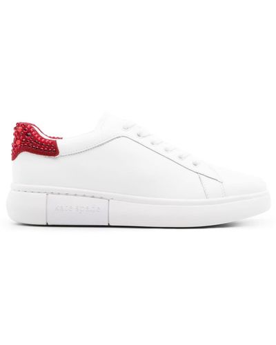 Kate Spade Lift Crystal-embellished Sneakers - White