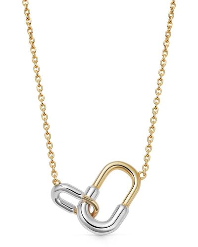 Astley Clarke 18kt Recycled Gold Vermeil And Sterling Silver Aurora Link Necklace - Metallic