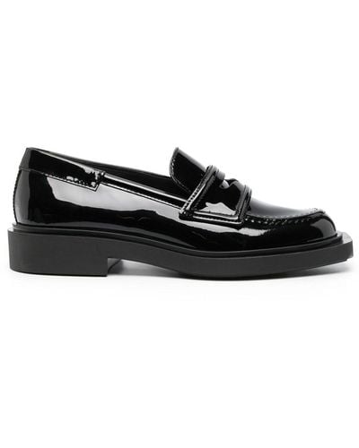 3Juin Viola Patent Leather Loafers - Black