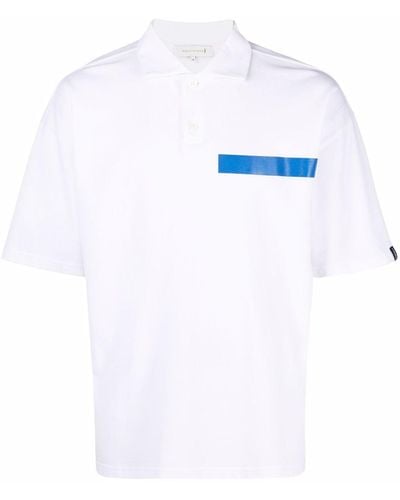 Mackintosh Poloshirt mit Haifischkragen - Weiß