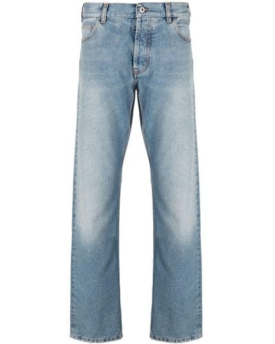 Marcelo Burlon Straight-leg Washed Jeans - Blue