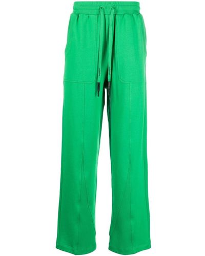 Styland X Notrainproof Panelled Drawstring Track Trousers - Green