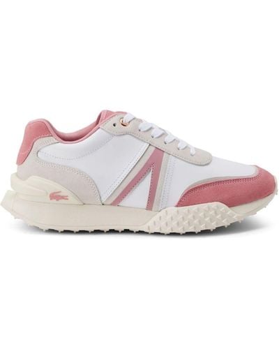 Lacoste L-spin Panelled Trainers - Pink