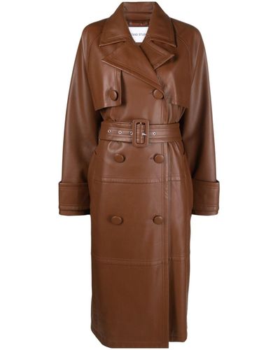 Stand Studio Betty Belted Trench Coat - Brown