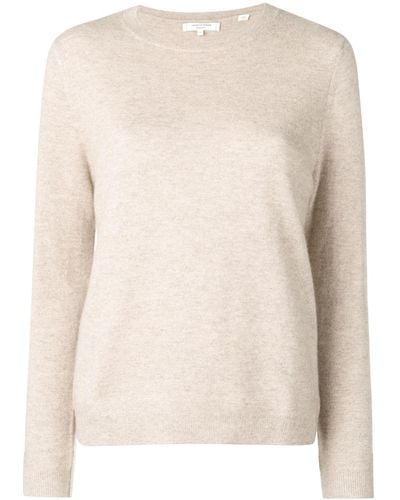 Chinti & Parker Crew-neck Cashmere Sweater - Natural
