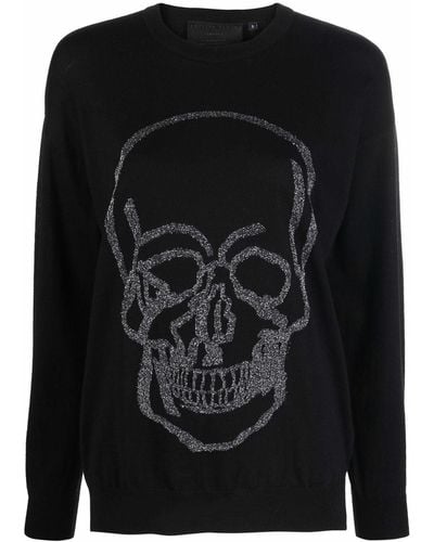Philipp Plein Skull-print Sweater - Black